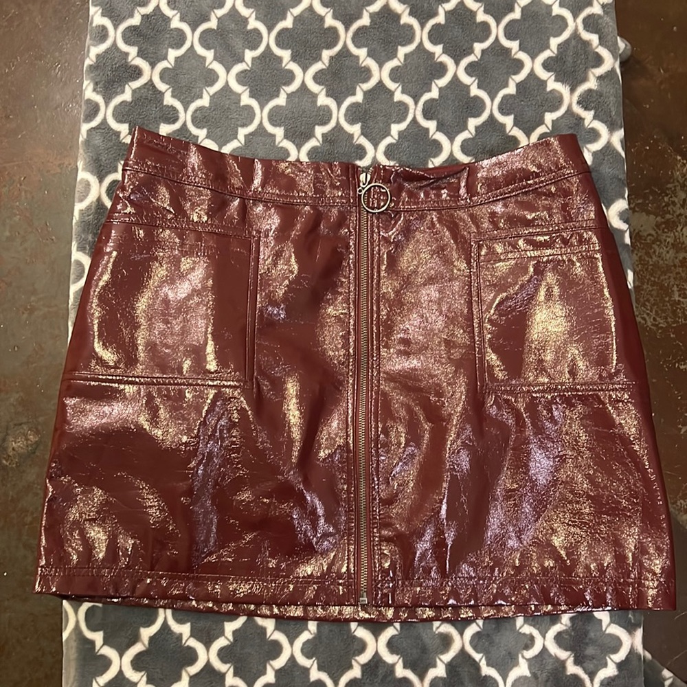 Wild Fable Leather like Skirt